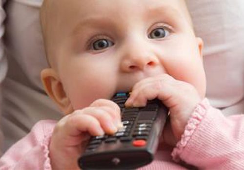 infant chewing remote